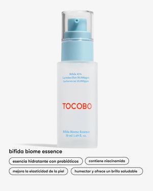 esencia hidratante con probióticos de Tocobo en Momiji Beauty. Esta esencia innovadora combina los beneficios probióticos con ingredientes hidratantes para promover una piel equilibrada y radiante. Formulada con una mezcla única de probióticos que fortalecen la barrera cutánea y mantienen el equilibrio natural de la piel, esta esencia proporciona una hidratación profunda y duradera. Aplícala después de la limpieza para preparar tu piel para los siguientes pasos de tu rutina de cuidado facial. 