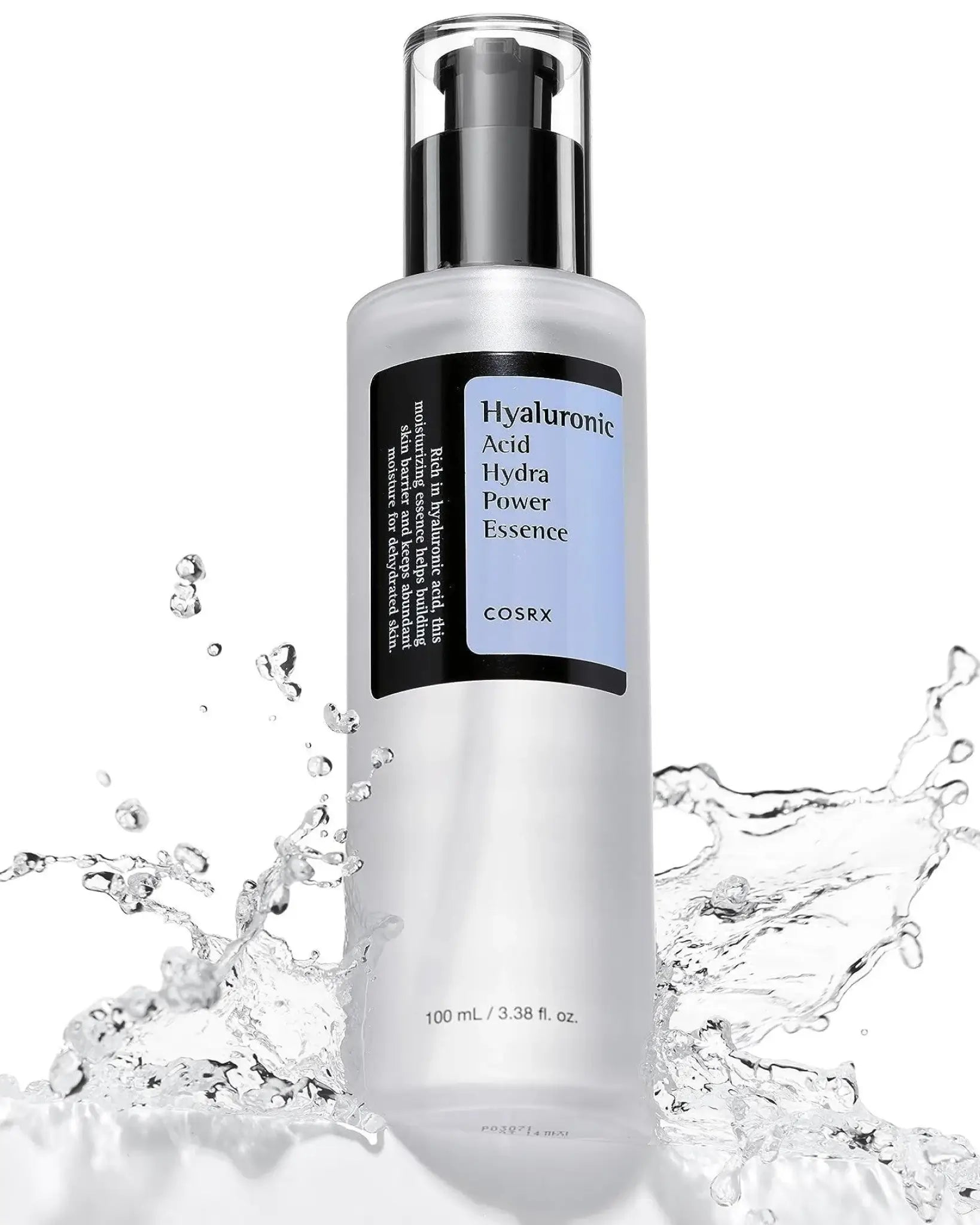 Esencia de Ácido Hialurónico Antienvejecimiento de COSRX en Momiji Beauty. Esta esencia poderosa está formulada con ácido hialurónico de alta calidad para proporcionar una hidratación profunda y duradera a la piel, ayudando a reducir la apariencia de líneas finas y arrugas. Su fórmula ligera y de rápida absorción es perfecta para todo tipo de piel y puede ser utilizada tanto en la mañana como en la noche. 