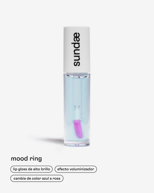 lip gloss de Momiji Beauty Mood Ring, que hidrata los labios, brinda una apariencia plump con efecto voluminizador, da una sensación de frescura.