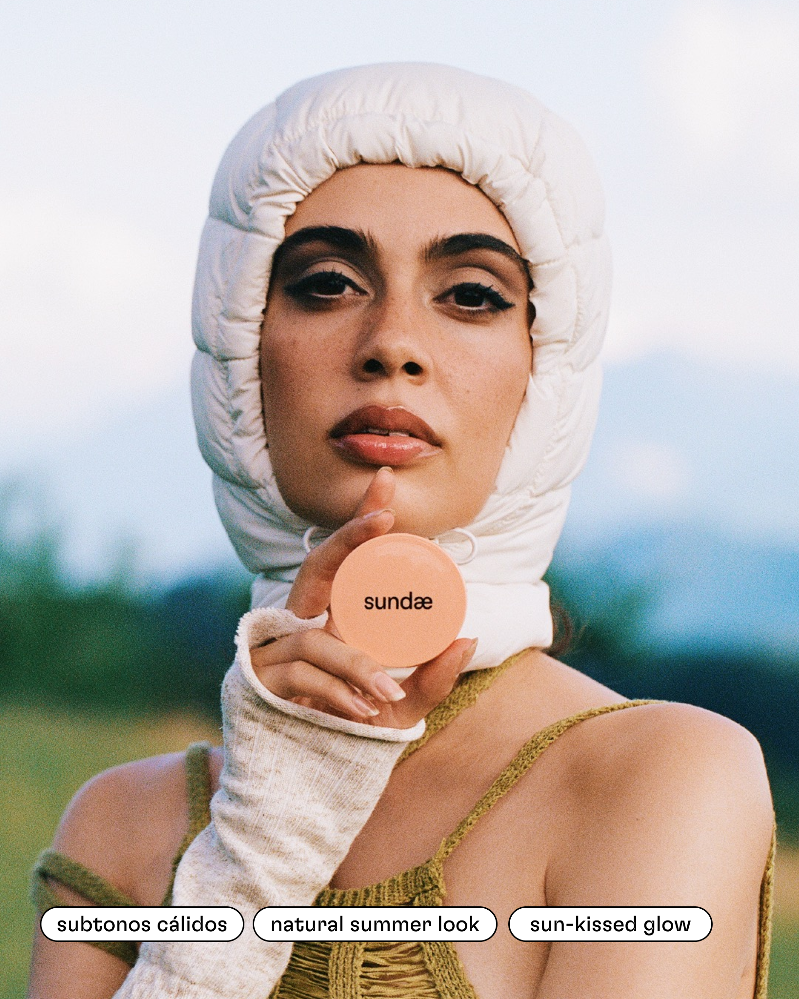 Bronzer multiusos de Momiji Beauty maquillaje para mejillas, maquillaje para labios